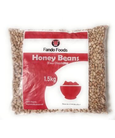 Fando Foods Brown Honey Beans - Nigeria Ewa Oloyin (1.5 Kilograms)