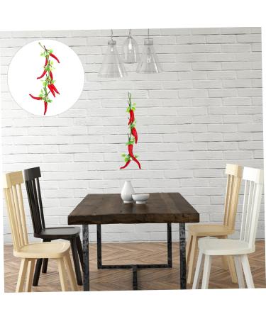 Cabilock 1 Bunch Wall Decoration Pendant Plant Decor Red Decorations Mini Toy Pepper Pendant Sling Artificial - Buy Online on SooperMarket.com