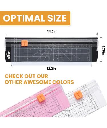 ISDIR A4 Paper Cutter Slicer  12 Inch Paper Trimmer Scrapbooking Tool Supplies with Security Safeguard and Side Ruler  Portable Paper Slicer for Craft Paper  Label  Photo  Cardstock (Black) - Buy Online on SooperMarket.com