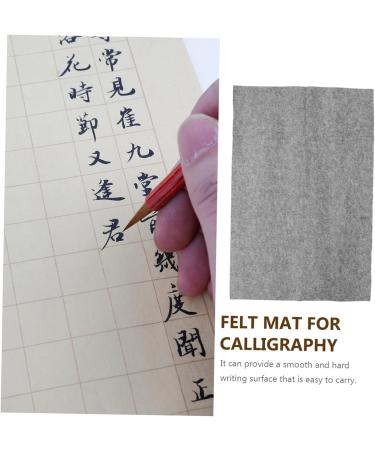 STOBOK Calligraphy Felt Paper Felt Exercise Mat Felt Wool Desk Pad Calligraphy Desk Pad Professional Writing Mat Felt Pads Chemical Fiber Student Painting and Calligraphy Painting Table - Buy Online on SooperMarket.com