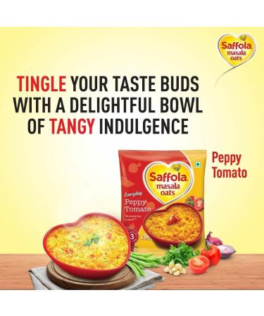 Seelans | Saffola Masala Oats | Peppy Tomato 500G |High fiber |Ready in 3 Minutes | Indian origin | Pack Of 2 - Buy Online on SooperMarket.com