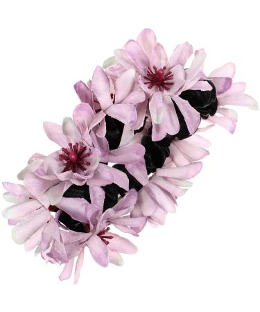 minkissy Flower Hair Tie Stretchy Hair Band Ponytail Holder Elastic Hair Ring Hair Accessory