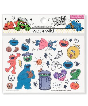 Wet n Wild Temporary Tattoos Sesame Street Collection