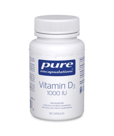 Pure Encapsulations Vitamin D3 25 mcg (1 000 IU) - Supplement to Support Bone Joint & Immune Health - With Premium Vitamin D - 120 Capsules