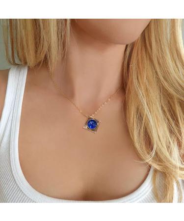 Women's Map Pendant Twelve Necklace Constellation Wild Necklace Simple Personality Clavicle Star Necklaces & Pendants Simulated Diamond Initial Necklace (E One Size) - Buy Online on SooperMarket.com