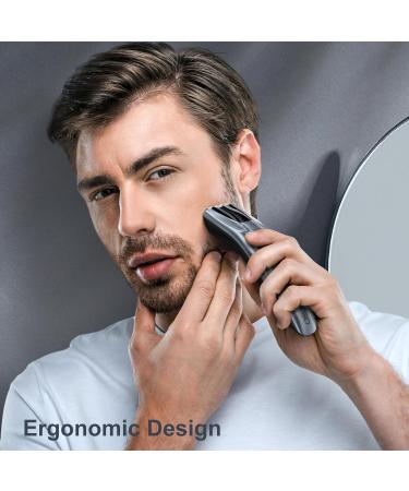 Men's Beard Trimmer - Cord/Cordless 40 Length Settings Rechargeable with Steel Blades - Precision Mustache & Facial Hair Trimmer for Men - Buy Online on SooperMarket.com