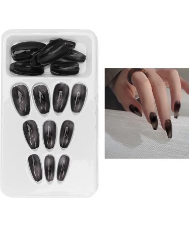 Press On Nails Coffin Press On False Nail Tips Black False Nails Artificial Nails Fake Solid Color Solid Color Fake Nails Ballerina Nail Art Tips Sets - Buy Online on SooperMarket.com