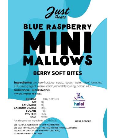 Just Treats Blue Raspberry Mini Marshmallows Gift Jar - Buy Online on SooperMarket.com