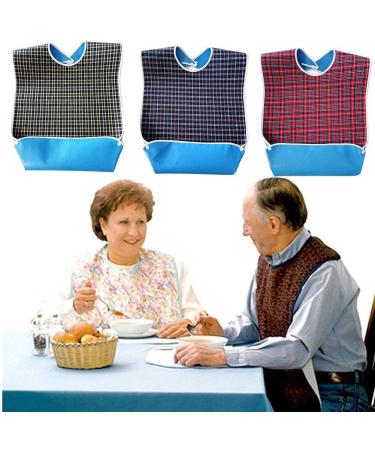 Bibs gLoaSublim Waterproof Old People Meal Eating Drinking Bib Protector Disability Aid Apron - Red - Buy Online on SooperMarket.com