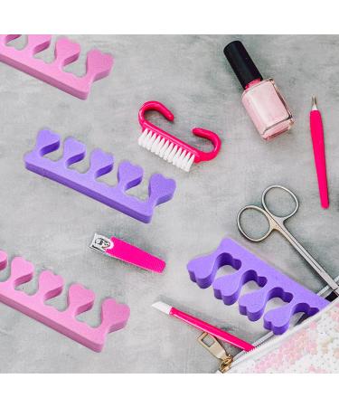 Peach Heart Toe & Finger Separator Set - 24 Pieces | Nail Art Pedicure Tool - Buy Online on SooperMarket.com