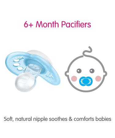 MAM Variety Pack Baby Pacifier - 3 Types for Healthy Oral Development - Boy 6-16 Months - 3 Pack - Buy Online on SooperMarket.com