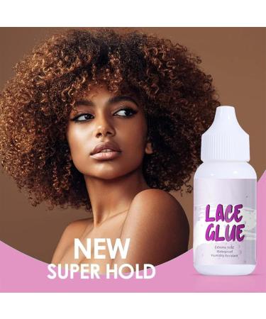 Wig Glue Invisible Lace Adhesive Glue Hair Replacement Bonding Glue For Wigs Toupee Systems Lace Hairpiece Hair Closure Strong Hold Waterproof Transparent Formulated For Oily Skin 1.3 Oz - Buy Online on SooperMarket.com