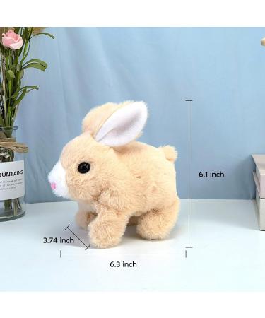 Woeau Rabbit Toy for Kids - Interactive Plush Bunny with Carrot, Sounds & Movements (Brown) - Buy Online on SooperMarket.com