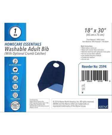 Abena Essentials Washable Adult Bib W/Crumb Catcher 18" X 30" 24 Count - Buy Online on SooperMarket.com
