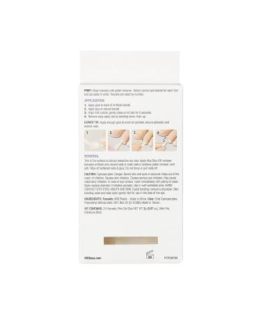 KISS Gel Fantasy Pedicure Set - Classic Style with Pink Gel Glue and White Toenails - Buy Online on SooperMarket.com