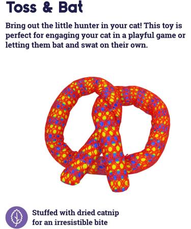 Petstages Catnip Pretzel Dental Chew Toy | Plaque Away Cat Toy - Buy Online on SooperMarket.com