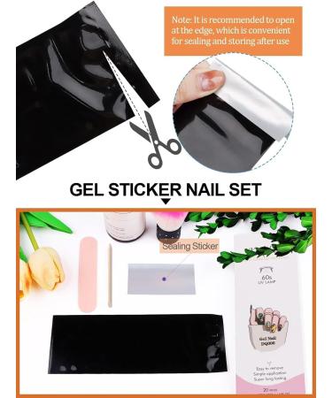 Kalolary Halloween Gel Nail Polish Stickers 20PCS Nail Adhesive Wrap Full Wraps Gel Nail Strips with Nail File and Stick for Halloween Nail Art Decor (UV/LED Lamp Required) (D) - Buy Online on SooperMarket.com
