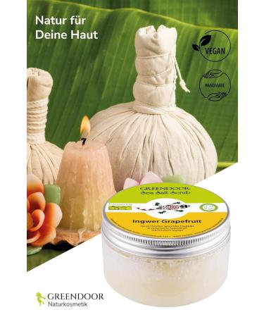 Greenendoor Body Peeling Sea Salt - Natural Salt Scrub with Ginger & Grapefruit | Microplastic-Free | 280g (1 Pack) - Buy Online on SooperMarket.com