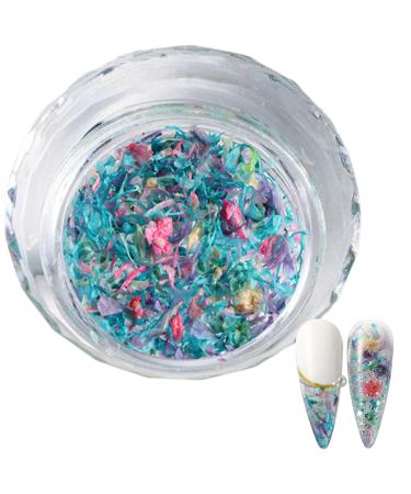1Box 3D Dried Flower Nail Mixed Nails Art Spring Nail Craft Making Supplies Manicure Nail Decorations Nail Accessories S053B