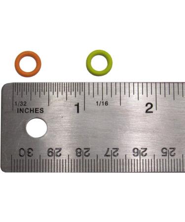 100 Pack Soft Stitch Ring Markers - Small Size for Needle Sizes 0-8 - Orange & Yellow - Knitting/Crochet - Buy Online on SooperMarket.com