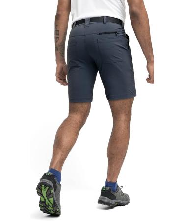 Maier Sports Men's Hiking Trousers Nil Short M - Graphite | Short Outdoor Trousers with Belt & 5 Pockets for Ultimate Storage - Buy Online on SooperMarket.com