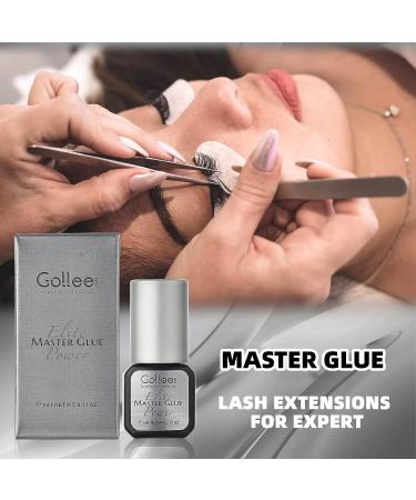 Fast Drying Eyelash Extension Glue 0.5 Sec | Waterproof Max Bonding | 6-8 Week Retention | Professional Use Black Adhesive (0.17fl.oz / 5ml) - Buy Online on SooperMarket.com