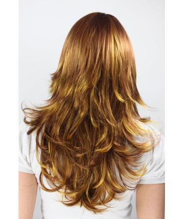 Buy WIG ME UP 3220-30-144 | Wild Reddish Brown & Golden Blonde Streaked Long Wavy Hair - International Shipping Available - Buy Online on SooperMarket.com