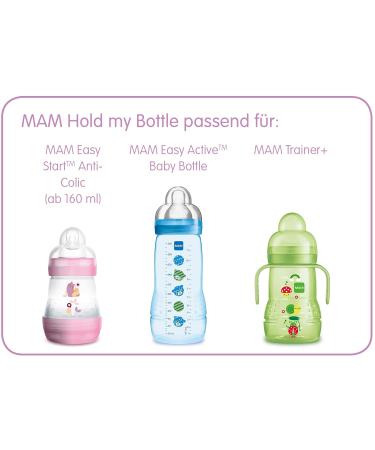 MAM Hold My Bottle Hands - 2 Set of Slip-Safe Handles for MAM Bottles & Trainer Ideal for Small Baby Hands 0+ Months - 1 Pack - Buy Online on SooperMarket.com