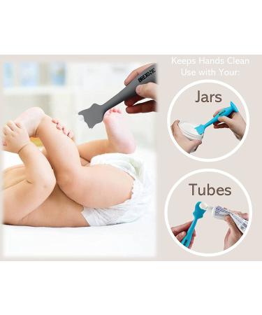 Brexonic Baby Brush Diaper Cream Applicator for Diaper Rashes  Soft Flexible Silicone Bum Brush Newborn and Baby Essentials  Gift Idea for Baby Shower and New Mom (2PK White  Grey) - Buy Online on SooperMarket.com