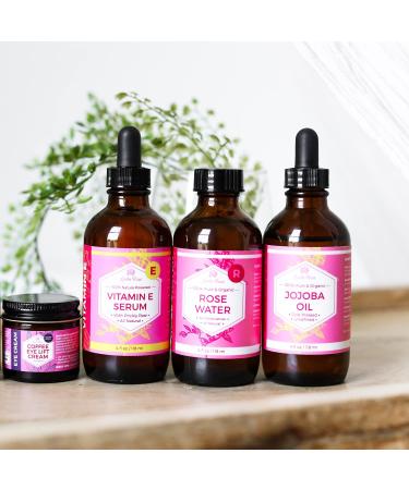 Leven Rose Jojoba Oil 4 oz - Pure, Cold Pressed, Natural Moisturizer for Skin, Hair, Body, Nails - Buy Online on SooperMarket.com