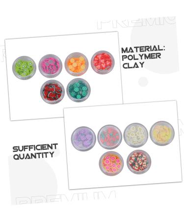 PLAFOPE 12 Boxes Polymer Clay Manicure Color Stickers Blush Decor Vase Filler Bead Nail Art Decoration 3d Stickers Colored Clay Fruit Slice Embellishments Fruit Slice Nail Sticker - Buy Online on SooperMarket.com