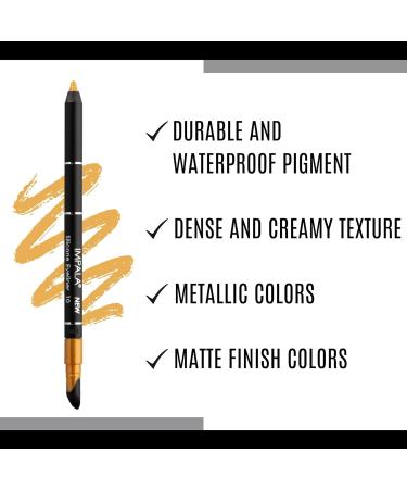 IMPALA Waterproof Eyeliner - Silicone Gold No. 10 | Creamy Texture for Defined or Smudged Look | Long-Lasting & Water-Resistant - Buy Online on SooperMarket.com