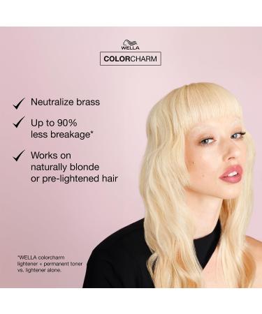 WELLA Color Charm T11 Lightest Beige Blonde Hair Toner 1.4 oz - Brass Neutralizing with Liquifuse Technology - Buy Online on SooperMarket.com