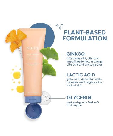Nuria Defend Face Exfoliator - Gentle Exfoliating Scrub (120mL) | Non-Microbead Formula for Men & Women - Skin Care Essential - Buy Online on SooperMarket.com