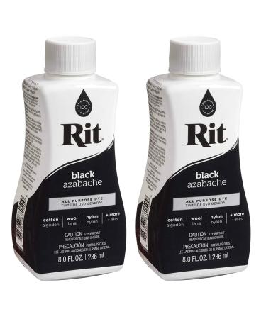 Rit Dye Liquid Fabric Dye, 8 fl oz, Black, 2-Pack