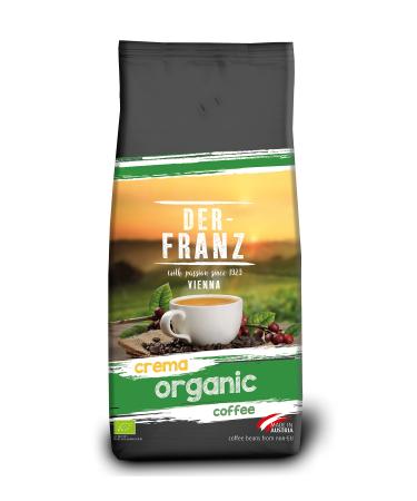 Der-Franz Crema Organic Coffee whole bean 1000 g Crema Organic 1 kg (1 pack)