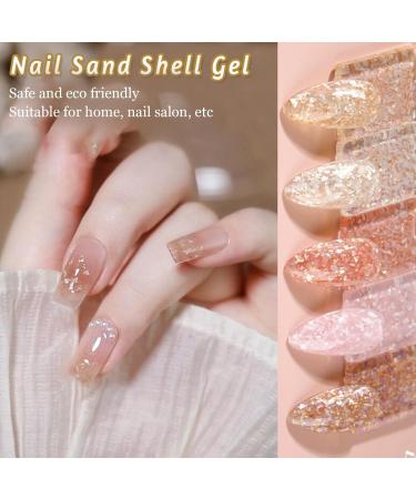 Buy Glitter Gel Nail Polish Set - 8 Sparkly Soak Off UV Gel Colors for DIY Nail Art | International Shipping Available - Buy Online on SooperMarket.com
