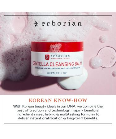 Erborian Centella Cleansing Balm - Gentle Melting Cleanser for Face & Eyes - 80g | International Shipping - Buy Online on SooperMarket.com
