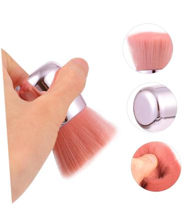 NOLITOY Mushroom Head Makeup Brush | Fluffy Face Powder & Cheek Brush | Triangle Body Brush | Portable Pink Beauty Tool - Buy Online on SooperMarket.com