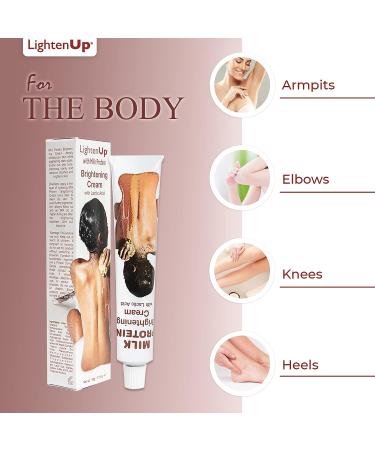 LightenUp Lactic Acid Cream 1.7 fl oz - Skin Brightening AHA Cream with Vitamin C & Shea Butter - Fade Dark Spots on Body - Buy Online on SooperMarket.com
