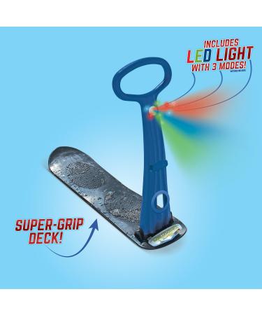 Geospace LED Ski Scooter - Foldable Snowboard Kick-Scooter for Snow Use - Assorted Colors - Buy Online on SooperMarket.com