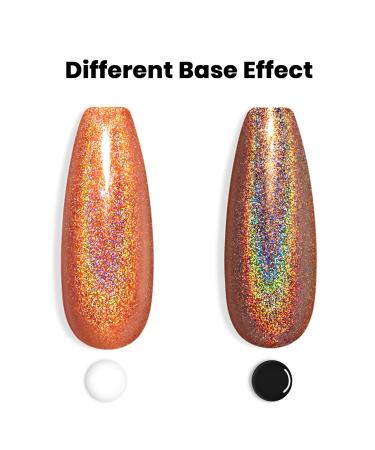 RARJSM Holographic Nail Polish - Classic Orange Gel Polish for Salon & DIY Use | Soak Off Gel UV/LED Compatible | RAR158 - Buy Online on SooperMarket.com