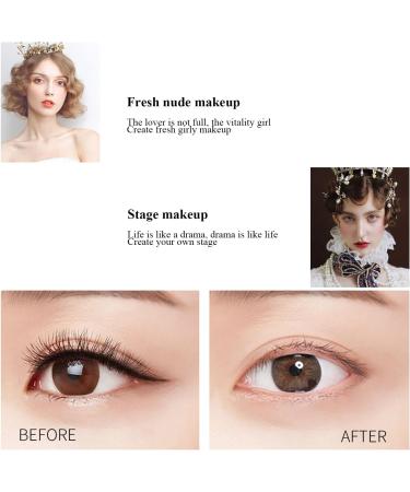 2Pcs Judy Doll Mascara Ksndurn Metal Mascara 3D Curling Eyelash Iron Mascara Eyelash Curler - Water Proof Smudge Proof Long Lasting (Brown) - Buy Online on SooperMarket.com