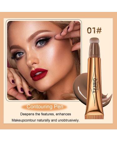 3-Pcs Liquid Contour Beauty Wand Set - Highlighter, Blush, and Illuminator Stick for Easy Blending and Lightweight Coverage - Buy Online on SooperMarket.com