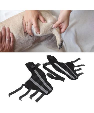 Pet Knee Joint Wrap Reflective Soft Material Inflammation Reduction Stable Dog Hind Leg Support Brace for Knee Dislocation L - Buy Online on SooperMarket.com