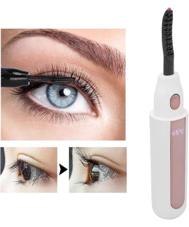 Verdant Touch Heated Eyelash Curler Heated Eyelash Curler Portable USB Rechargeable Electric Curlers for Women White - Buy Online on SooperMarket.com