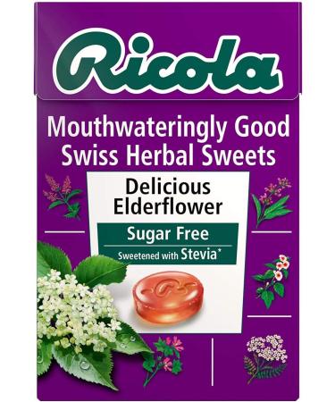(12 PACK) - Ricola - Elderflower SF Lozenges Box | 45g | 12 PACK BUNDLE