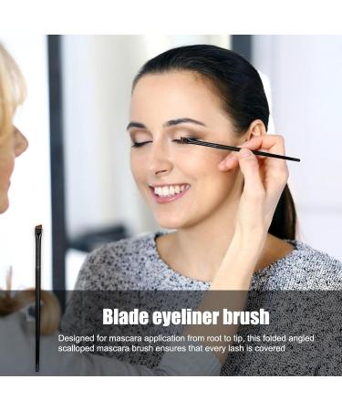 Virtcooy Eyebrow Brush | Eyeliner Brushes | Flat Eyeliner Brushes for Precision Makeup Application Fine Angled Ultra Thin Slanted Flat Angle A102 - Buy Online on SooperMarket.com