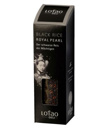Lotao black rice (1x 300g organic quality) Royal Pearl Black |High quality organic whole grain rice: Without additives and unpeeling |The black rice as an eye -catcher for Asia kitchen: Chinese Thai and much more.Royal Pearl 300 g (1 Pack)