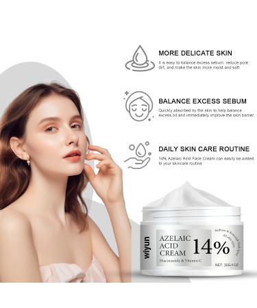 14% Azelaic Acid Cream | Premium Redness Relief Serum for All Skin Types | Niacinamide & Vitamin C | 1 Oz - Buy Online on SooperMarket.com